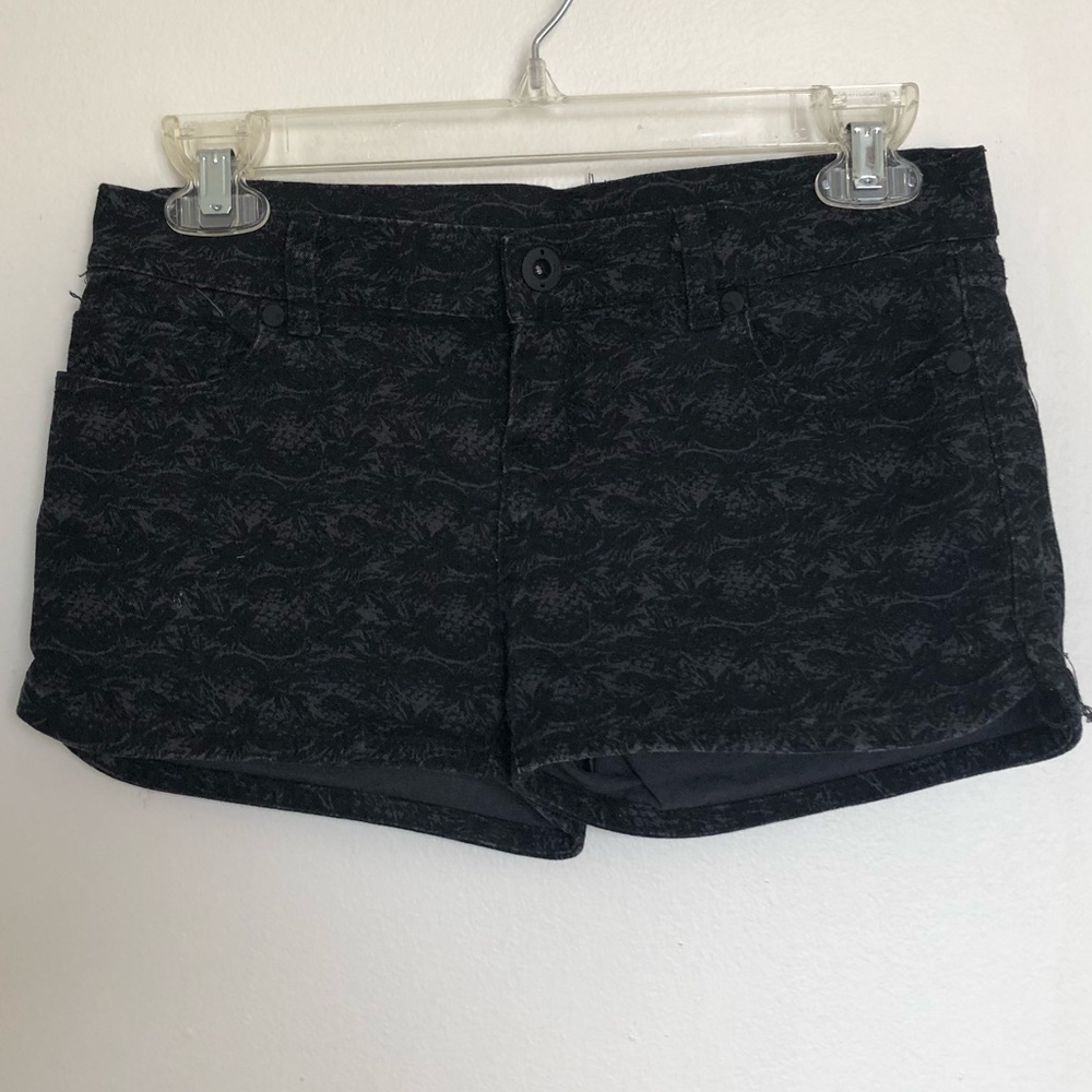 Hurley black pineapple shorts